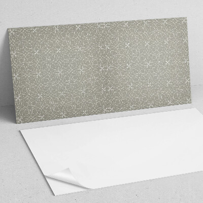 Rectangular wall panel Floral pattern in a geometric style