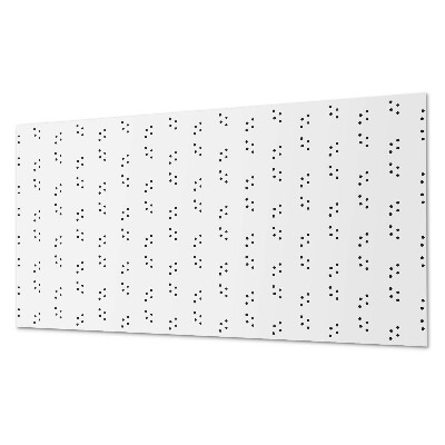 Rectangular decorative wall panel Dot pattern in a regular arrangement