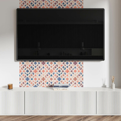 Rectangular wall panel Harmony of geometric shapes
