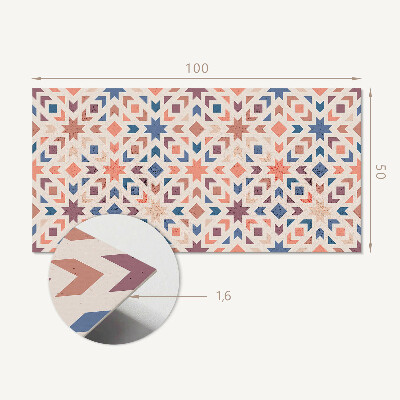 Rectangular wall panel Harmony of geometric shapes