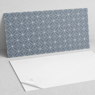 Rectangular bathroom wall panel Floral decorations in ornamentation