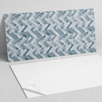 Rectangular wall panel Zigzag striped pattern
