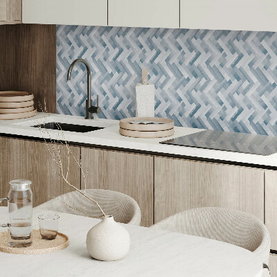 Rectangular wall panel Zigzag striped pattern