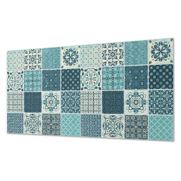 Rectangular decorative wall panel Mosaic shapes in geometry