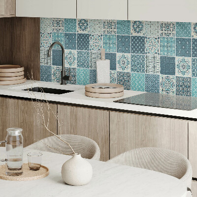 Rectangular decorative wall panel Mosaic shapes in geometry