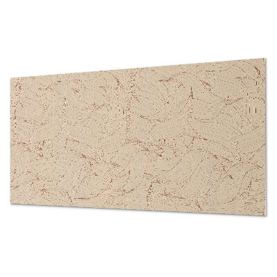 Rectangular bathroom wall panel Squiggly Line Pattern