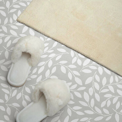 Rectangular wall panel Subtle plant motifs