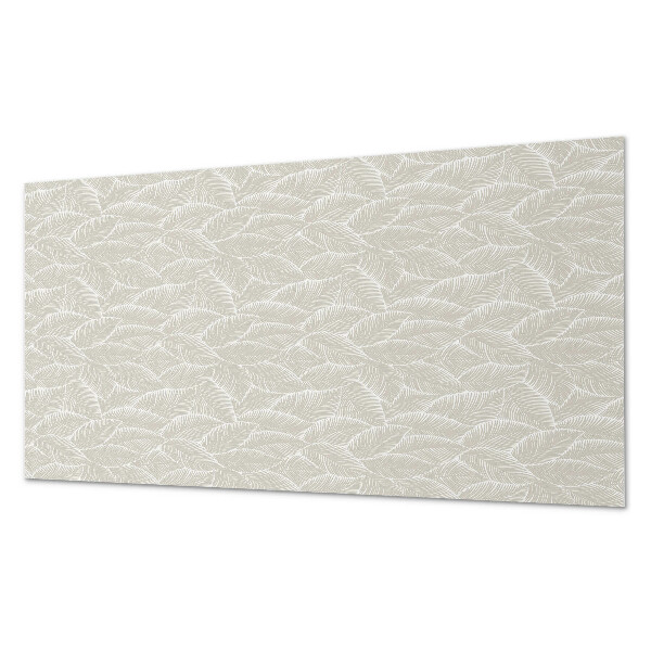 Rectangular bathroom wall panel Leafy graphic layout