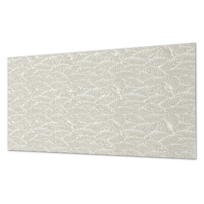 Rectangular bathroom wall panel Leafy graphic layout