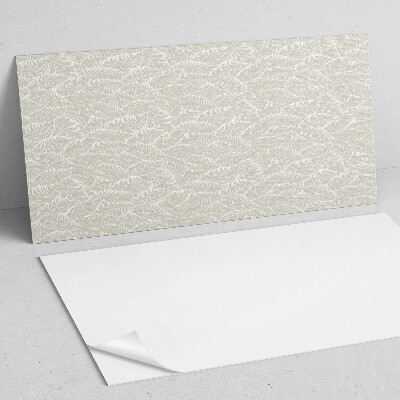 Rectangular bathroom wall panel Leafy graphic layout