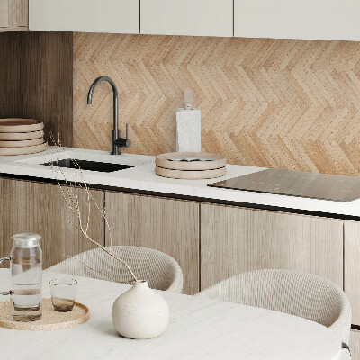 Rectangular decorative wall panel Herringbone pattern on the floor