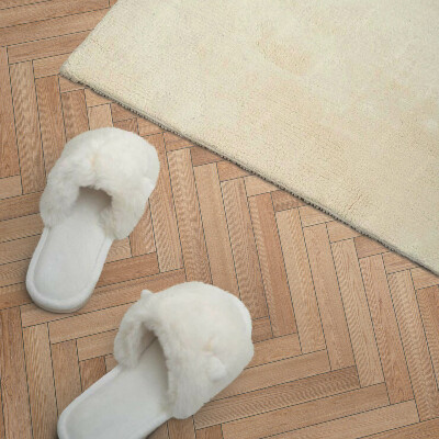 Rectangular decorative wall panel Herringbone pattern on the floor
