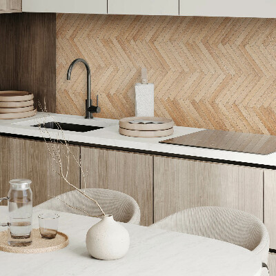 Rectangular decorative wall panel Herringbone pattern on the floor