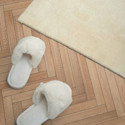 Rectangular decorative wall panel Herringbone pattern on the floor