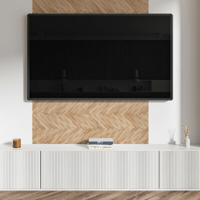 Rectangular decorative wall panel Herringbone pattern on the floor