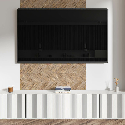 Rectangular wall panel Herringbone board