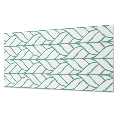 Rectangular wall panel Leaves in harmonious symmetry