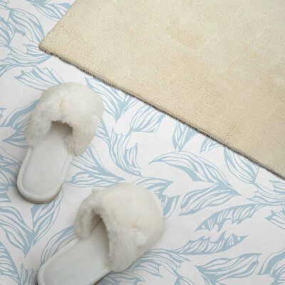 Rectangular bathroom wall panel Subtle leaf motif
