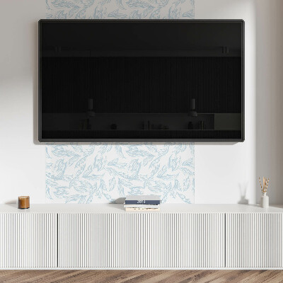 Rectangular bathroom wall panel Subtle leaf motif