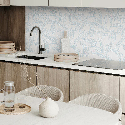 Rectangular bathroom wall panel Subtle leaf motif