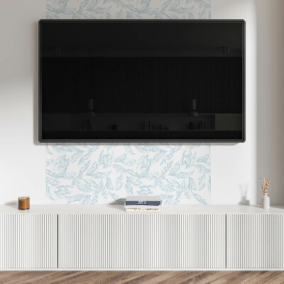 Rectangular bathroom wall panel Subtle leaf motif