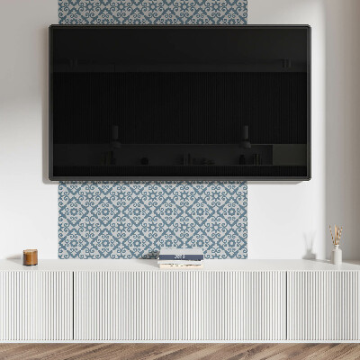 Rectangular wall panel Ornaments and floral accents