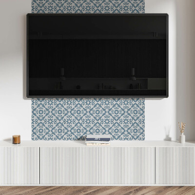 Rectangular wall panel Ornaments and floral accents