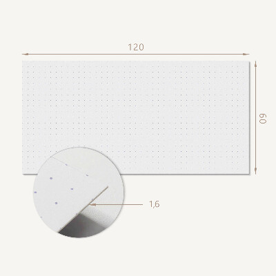 Rectangular bathroom wall panel Mesh pattern with dots