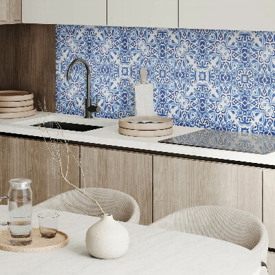 Rectangular bathroom wall panel Classic floral motif