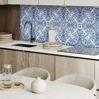 Rectangular bathroom wall panel Classic floral motif
