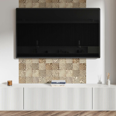 Rectangular bathroom wall panel Natural style boards