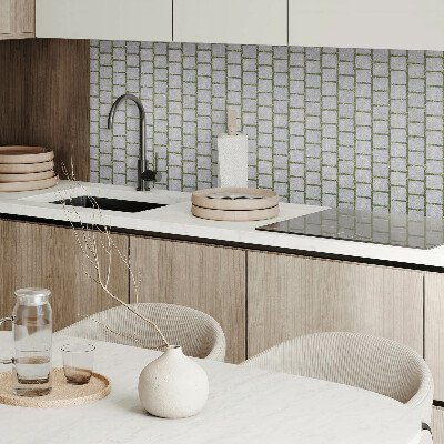 Rectangular bathroom wall panel Brick texture in industrial style
