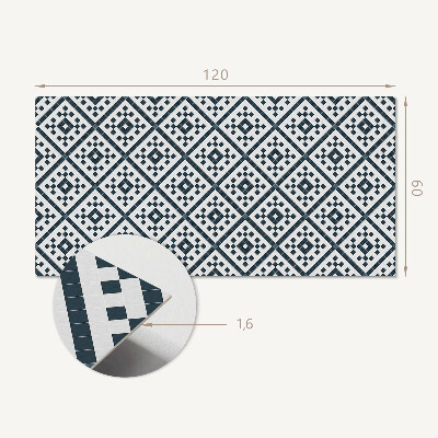 Rectangular wall panel Geometric style diamond pattern