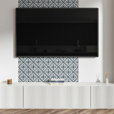 Rectangular wall panel Geometric style diamond pattern