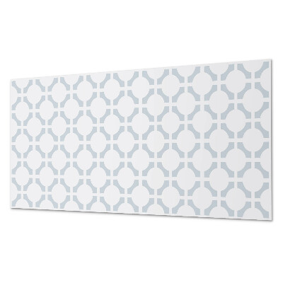Rectangular bathroom wall panel Geometric pattern with ellipses