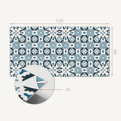 Rectangular decorative wall panel Geometric style tile pattern