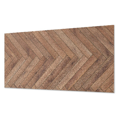 Rectangular decorative wall panel Boards arranged in a herringbone pattern