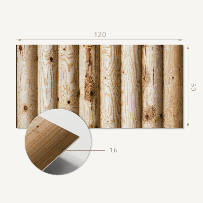 Rectangular wall panel Natural wood grain patterns