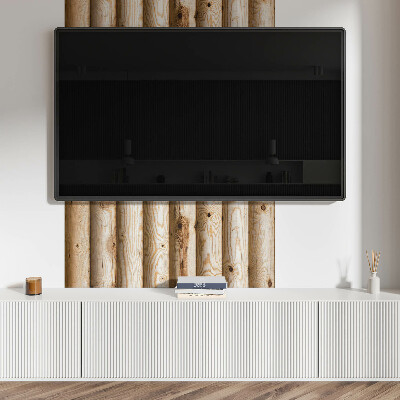 Rectangular wall panel Natural wood grain patterns