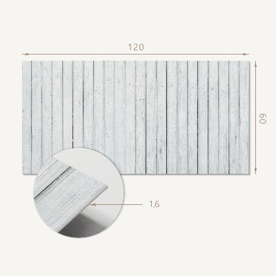 Rectangular wall panel Vertical wood grain