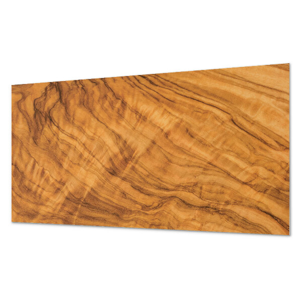 Rectangular bathroom wall panel Wood-inspired pattern