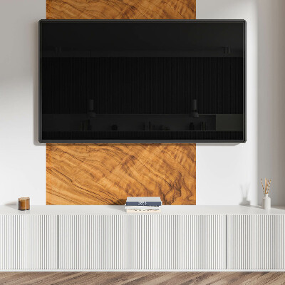 Rectangular bathroom wall panel Wood-inspired pattern