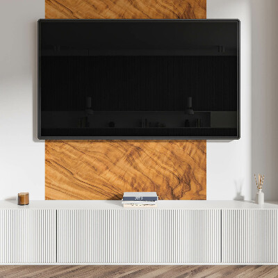 Rectangular bathroom wall panel Wood-inspired pattern