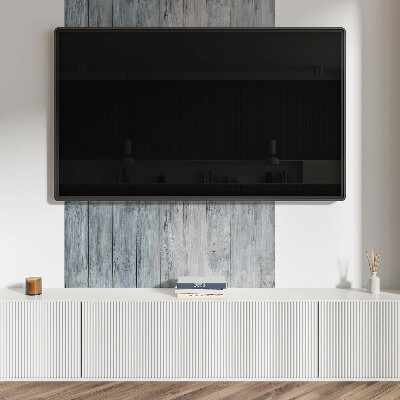 Rectangular decorative wall panel Wooden pattern in a geometric arrangement