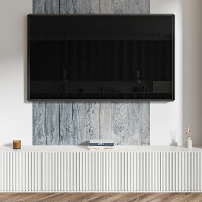 Rectangular decorative wall panel Wooden pattern in a geometric arrangement