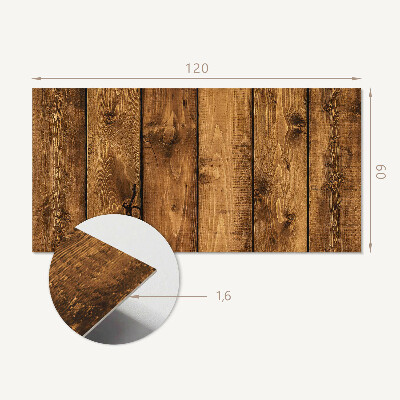 Rectangular bathroom wall panel Wooden boards with a unique texture
