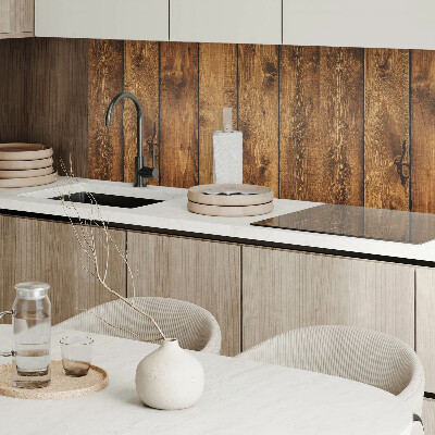 Rectangular bathroom wall panel Wooden boards with a unique texture