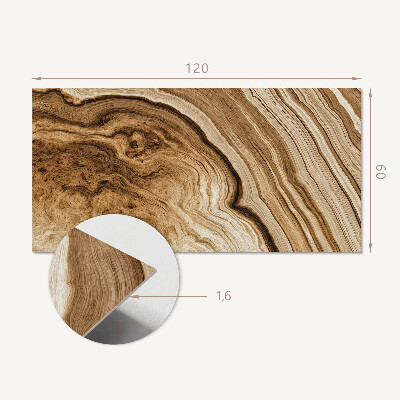 Rectangular wall panel Wood-inspired patterns