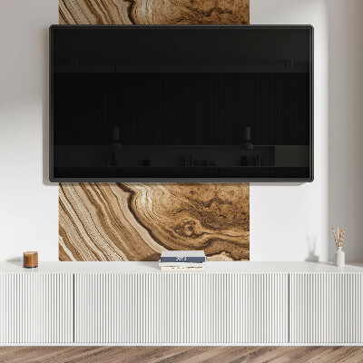 Rectangular wall panel Wood-inspired patterns