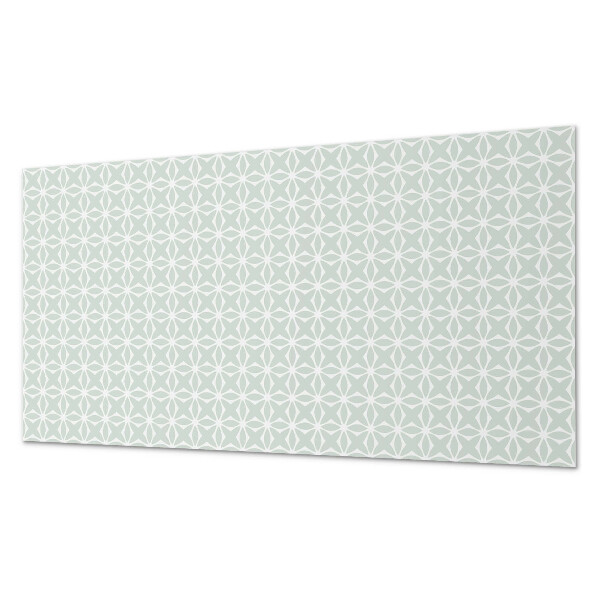 Rectangular wall panel Floral pattern in geometric shapes